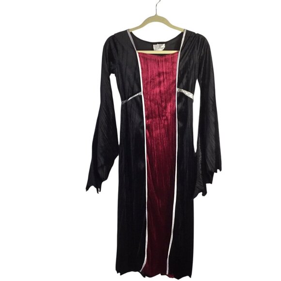 California Costumes Vampire Girl Halloween Costume Black Velvet Dress Child Med - Picture 1 of 6